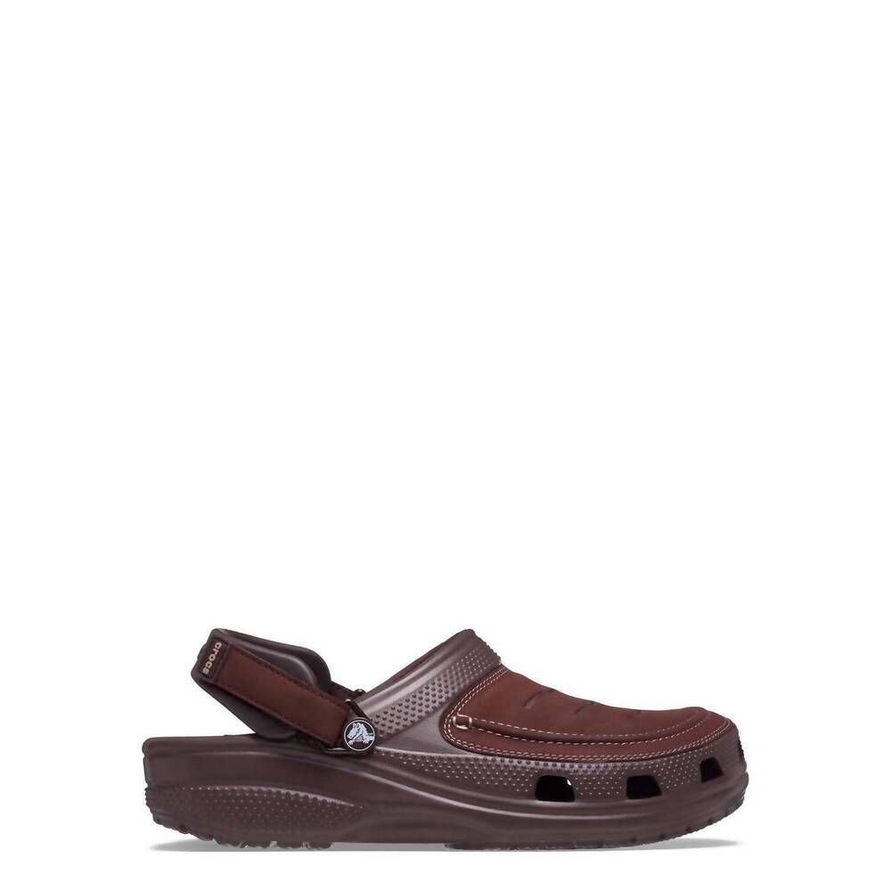 NEW CROCS men's yukon vista ii literide clog in espresso/mushroom
